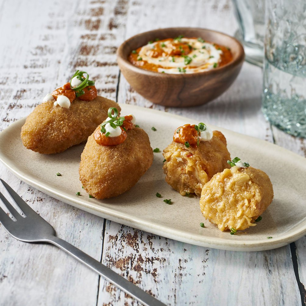 CROQUETAS BACALAO CORAZÓN AJOARRIERO