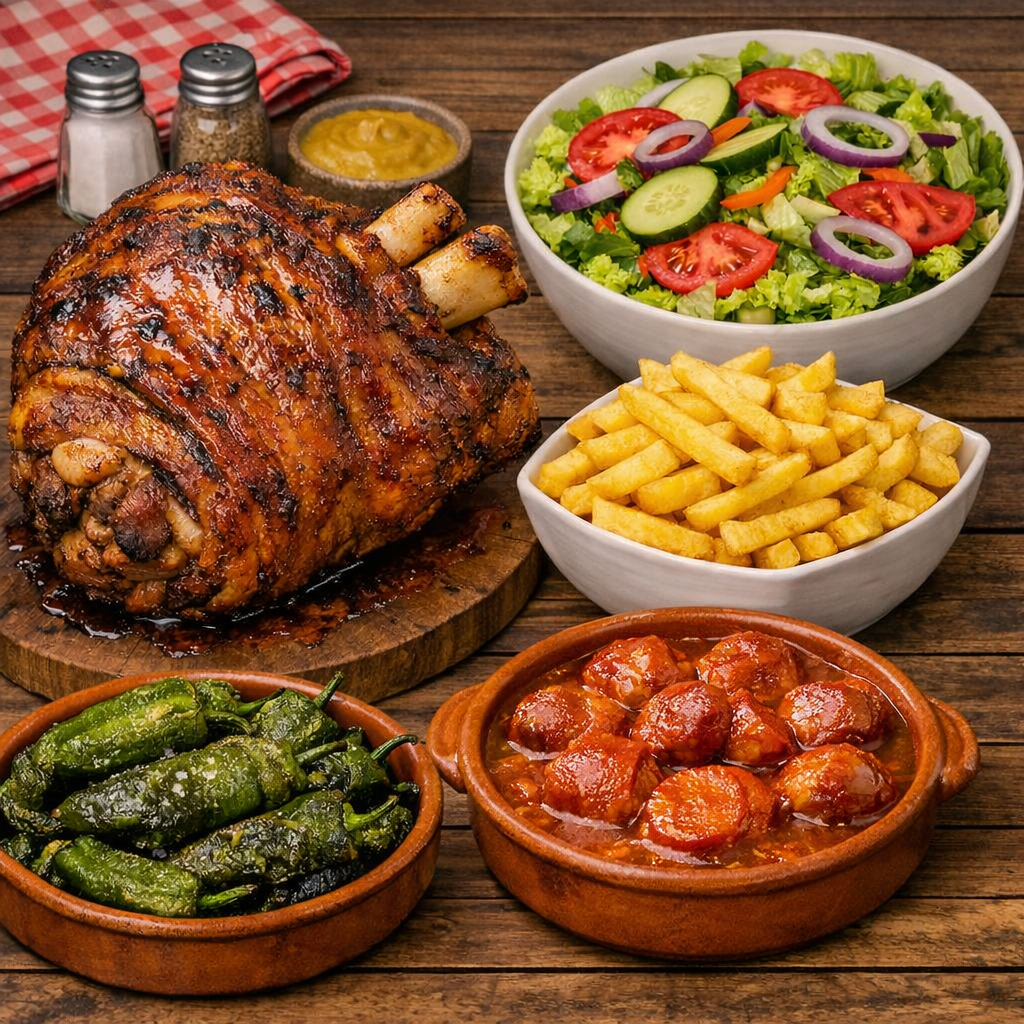 Menú Cervecera Codillo Asado para 2-3 personas