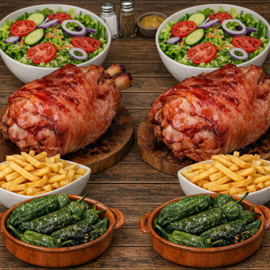 Menu Cuadrilla Codillo Asado para 4-5 personas